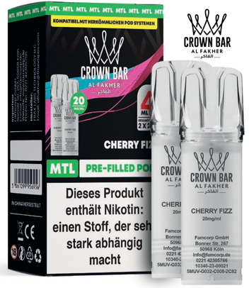 Al Fakher 600er Pods 20mg (2er Pack) | Cherry Fizz